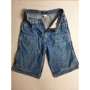 Sean John Men 32‎ Carpenter Utility Work Cargo Denim Jeans Short Wide Pocket